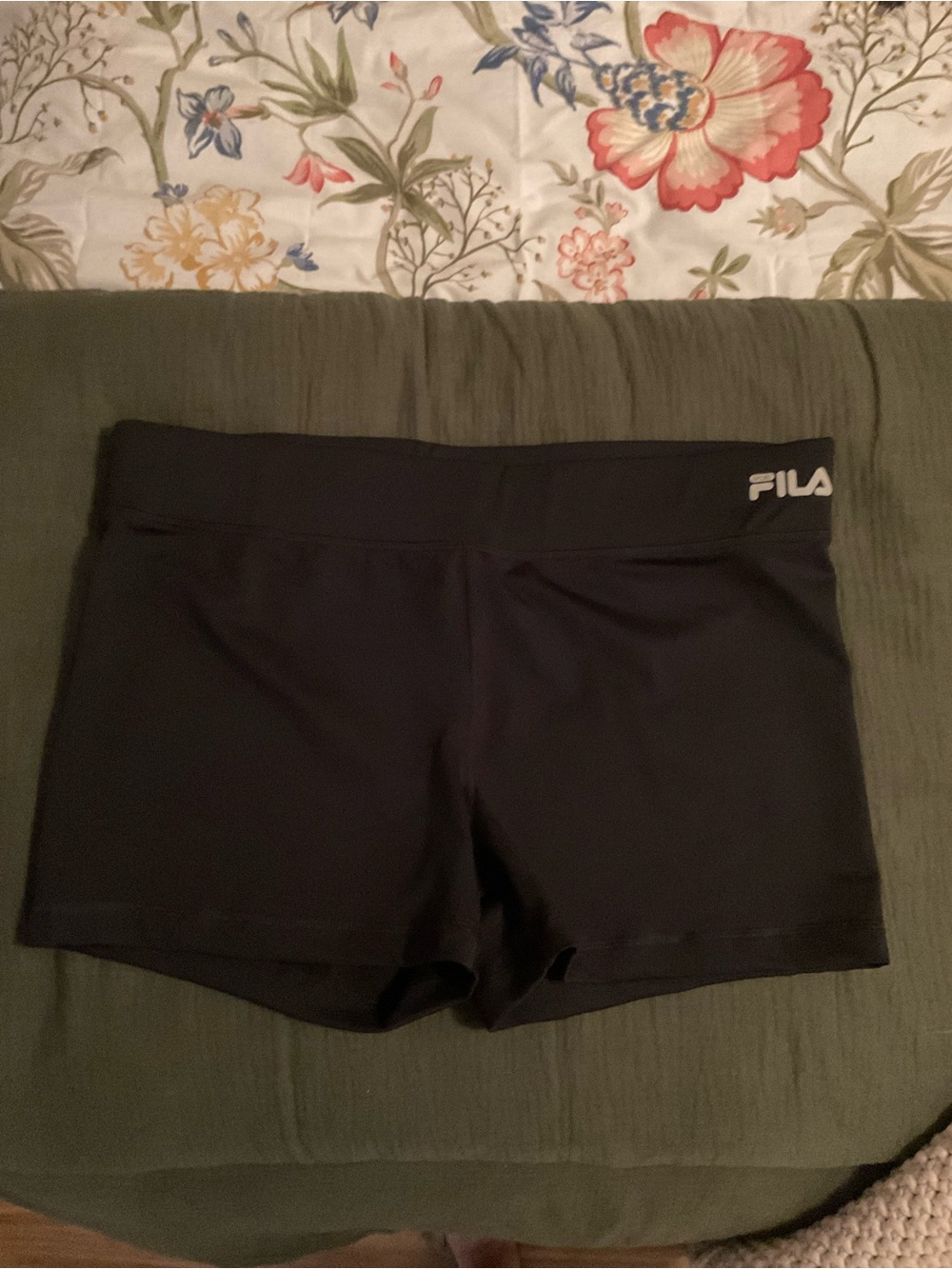 Women’s Large FILA Black Women's Bike Shorts with Logo